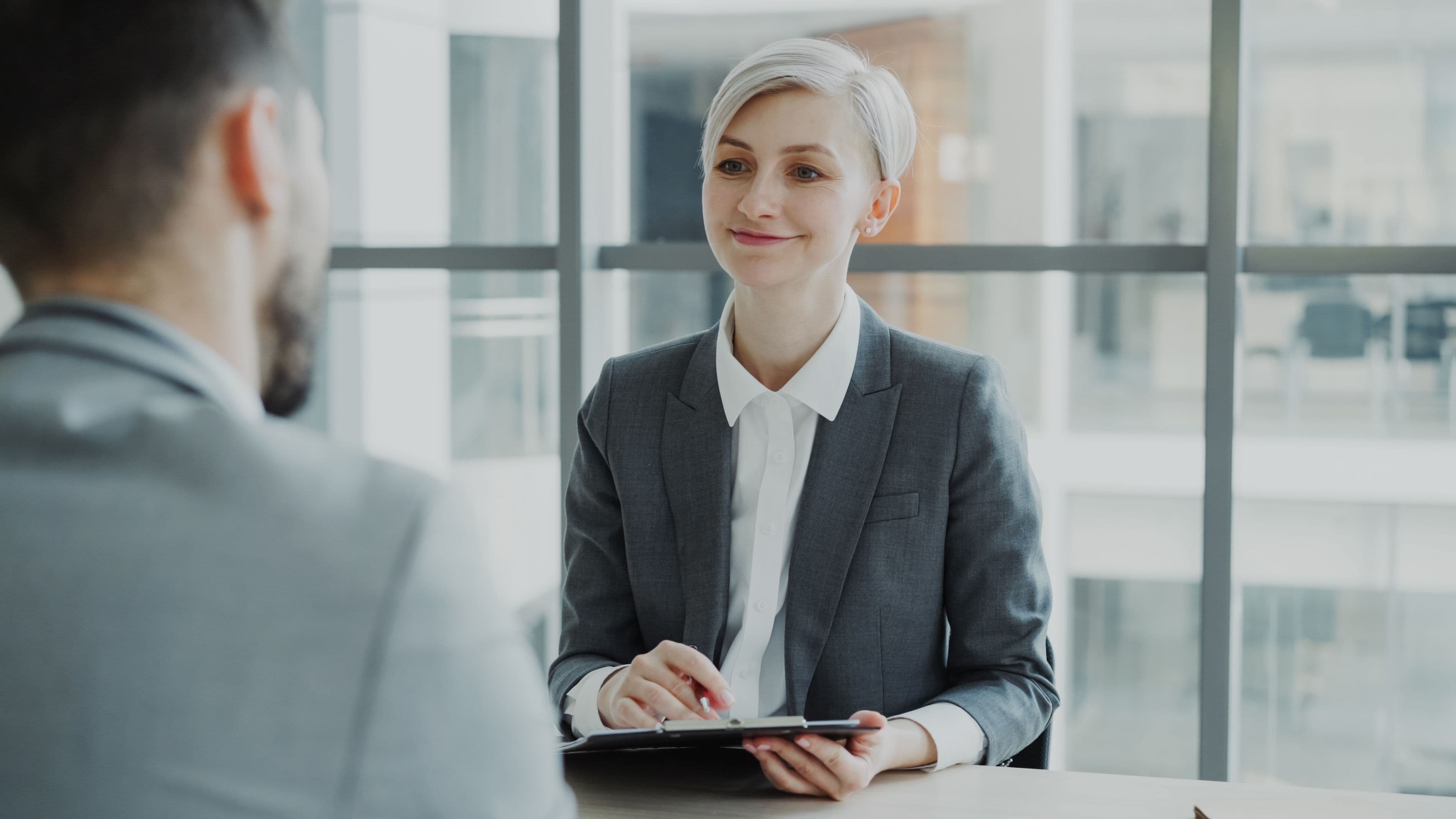 Recruiter screening a candidate